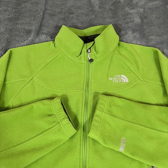 The North Face Jackets & Blazers - The North Face Womens Fleece Jacket Lime Green Windwall Full Zip L G